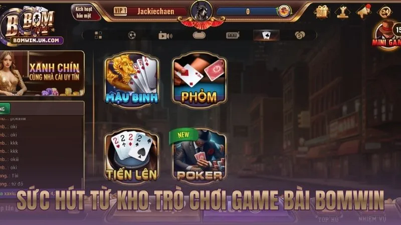 Sức hút từ kho trò chơi đa dạng